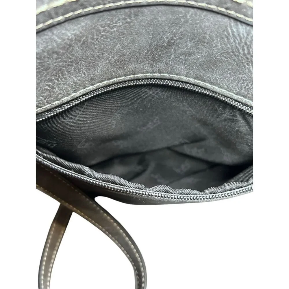 Born Concepts (BOC) Faux Leather Crossbody Bag in Gray Handbag - Picture 4 of 14